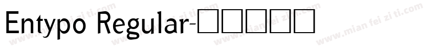 Entypo Regular字体转换